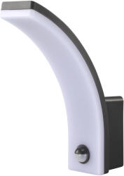 SLIBA20W Tracon SLIBA20W Mozgásérzékelős fali lámpatest, ívelt forma, antracit 230VAC, 20W, 140°, 2-9m, 10s-15m, 4500K , IP65, 2300lm, EEI=E (SLIBA20W)