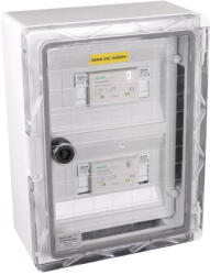 Spbpvdc2bcs Tracon SPBPVDC2BCS Túlfeszültség-védelmi doboz fotovoltaikus rendszerekhez 380x260x130mm, IP65, DC1+2, Un=1000VDC (SPBPVDC2BCS)