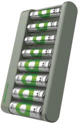 GP Eco E821 Akkumulátor töltő + 4×2100mAh + 4×850mAh tölthető elem B50829 (GP-B50829)