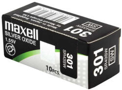 Maxell 301, 386 ezüst-oxid gombelem (SR43SW, 1132, 386) 1, 55V (Maxell-301-386)