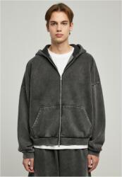 Urban Classics Heavy Stone Washed 90's Zip Hoodie black