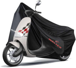 WALSER Motortakaró ponyva - BELTÉRI - VESPA - S méret - 185x90x100 cm fekete - WALSER (41070)
