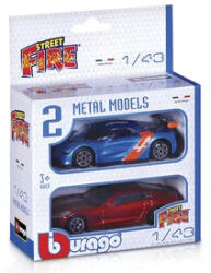 Bburago Street Fire kisautó 2 db-os csomag 1: 43 - többféle