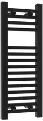 Gamma Törölközőszárító radiátor szögletes, Proper 30cm x 80cm, fekete (PROP-8030-BK)