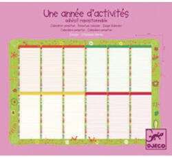 Djeco Djeco: Little Big room Falinaptár - Öröknaptár, virágos - Perpetual calendar flowers (DJ0DD04753)
