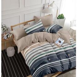 Luna ágynemű garnitúra 7 részes 3D kék-bézs - metamart