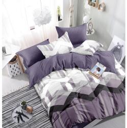 Luna ágynemű garnitúra 3 részes 3D lila-fehér - isinwheel