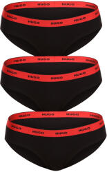 HUGO 3PACK női bugyi HUGO fekete (50480157 005) XXL