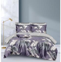 Luna ágynemű garnitúra 3 részes 3D lila-ezüst - deermashop