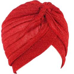 HARAHU Căciulă Turban Strălucitoare - Roșu KP6635