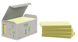 Post-it 127x76mm újrahasznosított sárga jegyzettömb minitorony (7100172257) - ebuymarket