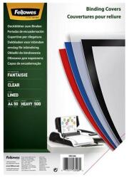 Fellowes Hátlap, A4, 500mikron, FELLOWES "Fantaisie", átlátszó, 50db/cs (5350601) - mystock