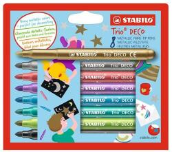 STABILO Filctoll STABILO Trio Deco 8 db-os készlet (377/8) - mystock