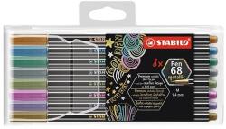 STABILO Filctoll STABILO Pen 68 metallic 8 db-os készlet (6808/8-11) - mystock