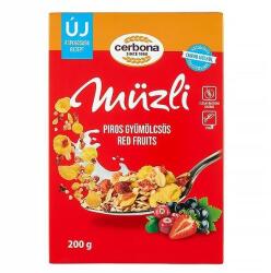 Cerbona Müzli CERBONA piros gyümölcsös dobozos 200g (95-4013-120) - mystock
