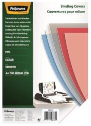 Fellowes Előlap, A4, 200mikron, FELLOWES, víztiszta, 100db/cs (5376102) - mystock