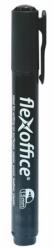 FlexOffice Alkoholos marker, 1, 5 mm, kúpos, FLEXOFFICE "PM03", fekete (FO-PM03BLACK)
