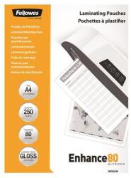 Fellowes Meleglamináló fólia, 80 mikron, A4, fényes, 250 db, FELLOWES (5312903) - mystock
