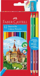 Faber-Castell 12 db+3 db-os bicolor (120112+3) színes ceruza készlet (P3033-1794) - ebuymarket