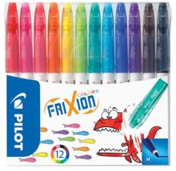 Pilot Filctoll készlet, 0, 39-0, 7 mm, törölhető, PILOT "Frixion Colors", 12 különböző szín (SW-FC-S12) - mystock