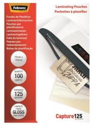 Fellowes Meleglamináló fólia, 125 mikron, 75x105 mm, fényes, 100 db, FELLOWES (5306901) - mystock