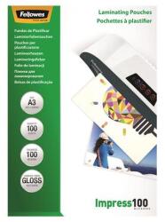 Fellowes Meleglamináló fólia, 100 mikron, A3, fényes, 100 db, FELLOWES (5351205) - mystock