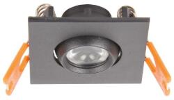 2R ANGEL EYE LED S04 3W 4000K szögletes szpot mélysugárzó fekete (L090706746) - mystock