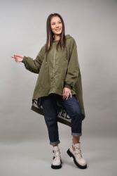 Trendy Ing GEACA REVERSIBILA ASIMETRICA OLIENA TALIE UNICA Kaki Argintiu