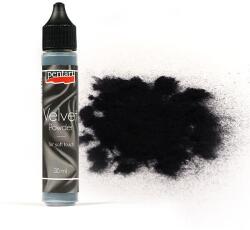 Pentart Bársonypor, 30 ml - fekete, 4 g