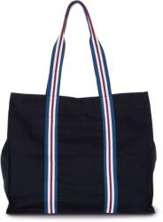 Kimood divatos oversized méretű organikus pamut bevásárló táska - navy (ki0279navy)