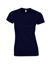 Gildan női testhez álló pamut póló - navy, sötétkék (gil6400navy)