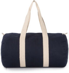 Kimood pamutvászon kerek univerzális táska - navy/törtfehér (ki0632navy)