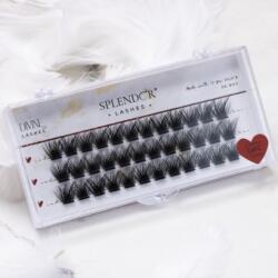 Splendor Lashes Gene false smocuri matase Divine curbura C marime M 12 mm 36 buc