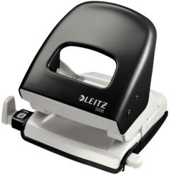 Leitz Perforator metalic, 30 coli, LEITZ 5008 - negru (L-50080095) - siscom-papetarie