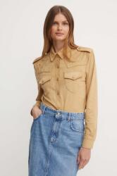 GUESS ing MARGOT női, galléros, barna, regular, W4YH0C WG6T0 - barna S