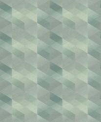  Decoprint Affinity AF24580 Geometrikus Grafikus színátmenetes 3D rombuszminta szürke mentazöld kékeszöld tapéta (AF24580)