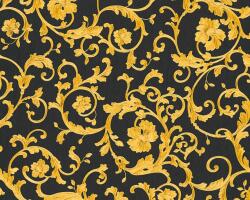 As-Creation Versace 3, 34326-2 indaminta fekete aranysárga tapéta (34326-2)