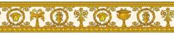 As-Creation Versace 3, 34305-2 medúza babér fehér arany narancs bordűr (34305-2)