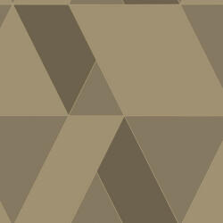 Casadeco Perception TANGRAM 86522508 Geometrikus térhatású texturált minta barna és dohánybarna árnyalatok bézs tapéta (86522508)