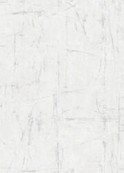 Scratch design - szabálytalan karcolt élénk struktúrminta szürkésfehér és ezüst tónus finom fémes hatás tapéta (10320-31)