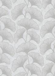  Erismann Carat 10064-31 Natur gingko levelek krémszürke ezüst csilámló mintafelület tapéta (10064-31)