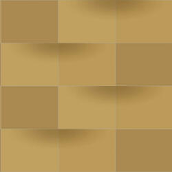  Casadeco Perception BLOCKS 86532416 Geometrikus Térhatású téglalapok vonalak és textúrák egyensúlya okkersárga árnyalatok tapéta (86532416)
