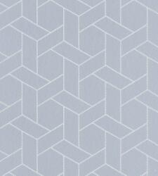 Casadeco Helsinki 82036132 FOCALE BLEU geometrikus vízkék fémes arany pontokkal tapéta (82036132)