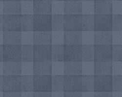 Rusztikus stílusú kockás minta textil háttéren kék és sötétkék tónus tapéta (38664-2)