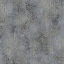 Novamur Hailey 82240 (6797-10) Natur Geometrikus Beton háttéren hatszögek kockák 3D szürke kékesszürke bézs antracit arany tapéta (82240)