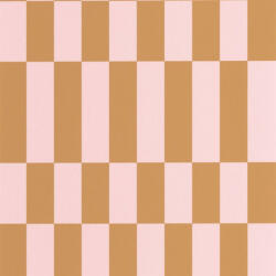 Tipikus amerikai "Diner" geometrikus grafikus motívum pármai lila és tevebarna tónus tapéta (89345252)