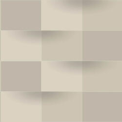  Casadeco Perception BLOCKS 86531324 Geometrikus Térhatású téglalapok vonalak és textúrák egyensúlya bézs és szürkésbézs árnyalatok tapéta (86531324)