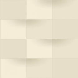  Casadeco Perception BLOCKS 86531111 Geometrikus Térhatású téglalapok vonalak és textúrák egyensúlya krém és bézs árnyalatok tapéta (86531111)