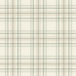  Scotch. . . jég nélkül - autentikus skótkockás minta törtfehér bézs és zöld tónusok tapéta (537437)