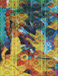 As-Creation Metropolitan Stories II, DD118825 Natur Etno szines mediterrán mozaik falpanel (DD118825)